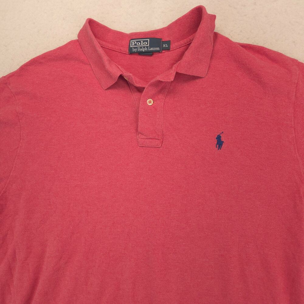 Polo by Ralph Lauren Short Sleeve Collared Polo Shirt Mens Size XL Pink